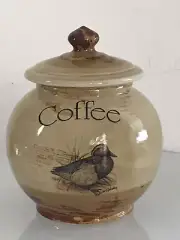 Robert Gordon Pottery Australia Coffee Canister Duck Design