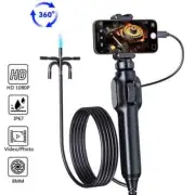 Two-Way Articulating Borescope Industrial Endoscope with 8.5mm Camera Pipe Cars