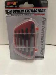 PERFORMANCE TOOL W2965 EXTRACTOR SET-SCREW 5 Piece Set