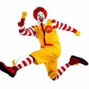Tan Shan Ronald Mcdonald The Clown Red Yellow Fancy Dress Adults Costumes Mens Funny Halloween Carnival Party Cosplay Outfits red/yellow M