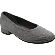 David Tate Runway Ballet Flat in Gray Metallic at Nordstrom, Size 13