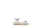 Womens Hush Puppies Basha White Leather Sandals Shoes