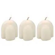 3x Urban Arch 5.5cm Vanilla Scented Candle Home Fragrance Tabletop Decor Cream