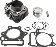 Motorcycle TRX300 80mm Cylinder Engine Ring Set Piston STD Gasket Head Base Kit 12100-HM3-L00 Compatible With TRX300EX 1999-2008