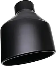 1 PCS Stainless Steel 2.5 Inch Exhaust Tip Matte Black Muffler Oval Outlet End Tip Compatible With A5 A6 A7(P0DJ3027f-R)