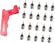 [Perfeclan] 20Pcs Track Shoe Spikes Replacement Track and Field Running Spikes Track Spikes for Short Distance Running Practice Men Women
