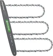 [BYANE] 16 Inch Chainsaw Bar and Chain Combo, 3/8" LP Pitch, 043" Gauge, 55 Drive Links, Fits Stihl MS170, MS171, MS180c and More- 61PMN3, R55 (3 Chains+ 1 Bar)