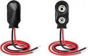 Kaiserberg Pack of 2 Battery Clip 9 Volt Battery I Type Clip 10 cm Connection Cable