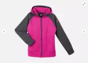 Adidas Girl's Tech Fleece Full Zip Hoodie (SHOCK PINK GRANITE XL 16)NWT