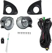 Fog Lights Compatible With Toyota AXIO 2013-2015 Headlight Car Front Bumper Fog Lamp Wires Switch Harness Cover Body Kit
