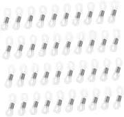 [LIFKOME] 50Pcs Adjustable Non Slip Silicone Eyeglass Holder with Stainless Steel Chain Connectors Durable Eyeglasses Accessories for Glasses Straps and Secure Fit