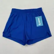 Soffe Youth Girls Cheer Shorts Size Large Blue Athletic Gym Training