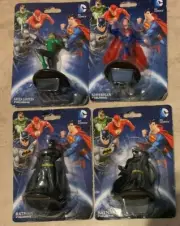 LOT 4 DC Super Heroes Batman, Green Lantern, Super-man Figure New 3" Monogram