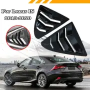 For Lexus IS300 2013-20 Gloss Black Rear Window Louver Vent Shade Shutter Cover (for: Lexus)