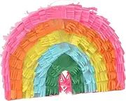 CORHAD Unique Pinata Design Rainbow Pinata for Boys and Girls Party Decorations Fill Candies Mini Toys Birthday Party Filler