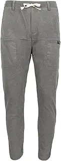 [rockible] Winter Warm Pants Trousers Men Jogging Fleece Lined with Pockets Athletic Sweatpants, Gray 36