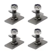 Slot Channel M8 T Bolts with 26mm Thread Lock Nut Kit,32pcs SUS304,for Rhino Thule Yakima Pioneer Platform Roof Rack Awning Track Mount Sliding Washer