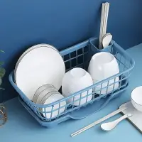 在飛比找樂天市場購物網優惠-碗筷瀝水架水槽碗碟架廚房餐具碗柜洗碗池置物架瀝水籃收納架神器