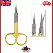 Golden Curved Cuticle Scissors - Arrow Point Nail Tool