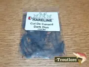 FLY TYING FEATHERS - CUL DE CANARD HARELINE DUBBIN CDC DARK DUN - NEW