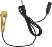 Kisangel Aluminium Magnesium Alloy Mini Microphone Tiny Phone Mic Portable Recording Device Ktv Singing Accessory No External Power