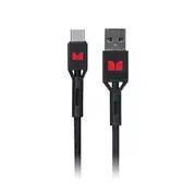 Monster Usb C To Usb A Braided Cable Black