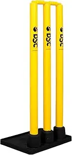 DSC Plastic Cricket Stumps Set with Rubber Base