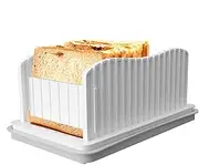 Bread Slicer for Home Use - Sandwich Slicing Board,Bread Slicing Guide with Adjustable Width, Foldable and Compact Sandwich Slicer