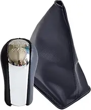 PZNGNKELPT Black PU Leather Car 5/6 Speed Gear Shift Shifter Knob Lever Gaiter Boot Cover Fit For Toyota Fit For Corolla Fit For AYGO Fit For Verso RAV4 Fit For YARIS Fit For VITZ Shift knob(5 Speed-d