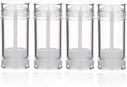 Constore 4 PCS 30g Clear Twist-up Deodorant Containers,Empty Reusable Deodorant Bottles for DIY Travel