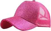 [Generic] Baseball Caps for Toddlers 12 to 18 Months Trucker Buns Hat Messy Unisex Visor Baseball Glitter Plain Cap Ponytail Baseball Caps Baseball Caps for Dad
