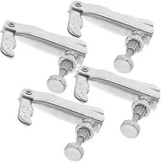 JEWEDECO 4pcs Violin Fine for Violins Durable String Adjusters User Friendly Design for Easy Installation Reliable Performance
