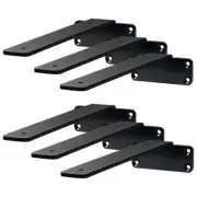VEVOR Shelf Bracket, 8"L x 4"W x 1.6"H 6 Pcs, Heavy Duty Floating Shelf Brackets