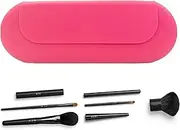 [Generic] Brush Holder Case - Cosmetic Storage Carrier, Portable Silicone Brush Holder, Adjustable Travel-Friendly Beauty Storage Tool, Multi-Purpose Compact Make-Up Accessories, Bag for Re, Pink, Siehe