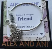 Alex and Ani 'Because I Love You, Friend II' Periwinkle Charm Bangle