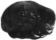HAKIDZEL Male Short Hair Bald Wig Lightweight Comfortable Hairpiece for Men Realistic Fake Hair Patch Durable and Natural Texture Easy to Apply and Remove