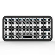 M7 74-keys Wireless bluetooth 5.2 Smart Keyboard with Colorful Backlit Mini Thin Rechargeable Keyboard for Tablet Androi