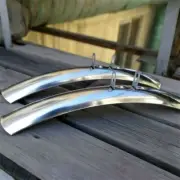 Road Bike Mudguard 700c 27'' Bicycle Silver Cycling Front Rear Fender 1 Pair