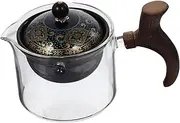 FUNOMOCYA Elegant Portable Teapot Wear Resistant Kettle for Traditional Tea Brewing Home Accessory for Easy Cleaning and Comfortable Grip