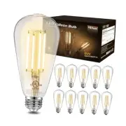 10 Pack Vintage LED Edison Bulbs, E26 Dimmable LED Bulb, 60 watt Equivalent,