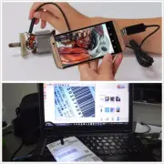 7mm 5M Waterproof 2in1 HD USB Android 6LED Endoscope Car Truck Inspection Camera