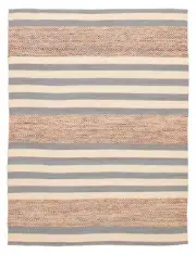 Vintage Hand Woven Kilim Rug 5'2" x 7'0" Traditional Wool Carpet