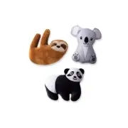 Fringe Studio Plush Dog Toy Set, LEAFIN' Around, 3 Piece Set, for Small Dogs