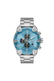 [Diesel] Diesel - Spiked chronograph stainless steel watch - Timeframes - Man - Silver UNI Silver