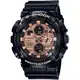 【CASIO】卡西歐 G-SHOCK 雙顯運動錶-黑 X 玫瑰金 GA-140GB-1A2 台灣卡西歐保固一年