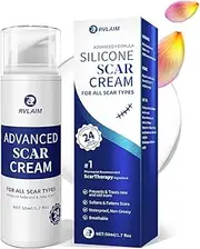 Scar Cream Gel, Advanced Silicone Scar Gel, Professional Scar Removal Cream for Surgical Scars, Stretch Mark, Keloid Bump, C-Section, Old and New Scars 1.7 oz(50g)