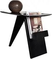 Side Table Small Side Table Coffee Table for Small Spaces,Wood End Tables Living Room,Slim End Table with Magazine Holder Rack, Bedside Table Small Nightstand Bedroom End Tables Living Room