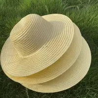 在飛比找Yahoo!奇摩拍賣優惠-大草帽農民沙灘戶外遮陽夏季防曬工地女大檐大沿男草帽子太陽農用