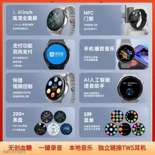 【現貨免運】 小米有品 高精準無創血糖手表血氧血壓心率體溫離線支付NFC智能手機通用 血壓手錶 智能手錶 血壓手環