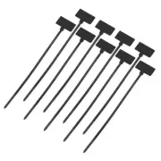 250pcs Marker Cable Zip Ties, 6.5'' Self-Locking Nylon Labels Zip Tie, Black